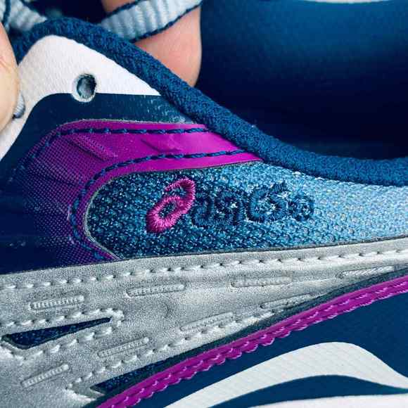 Asics OG Gel Preleus Size 7 Walking Shoe Teal- Silver- Fushia Color Way - Picture 9 of 11